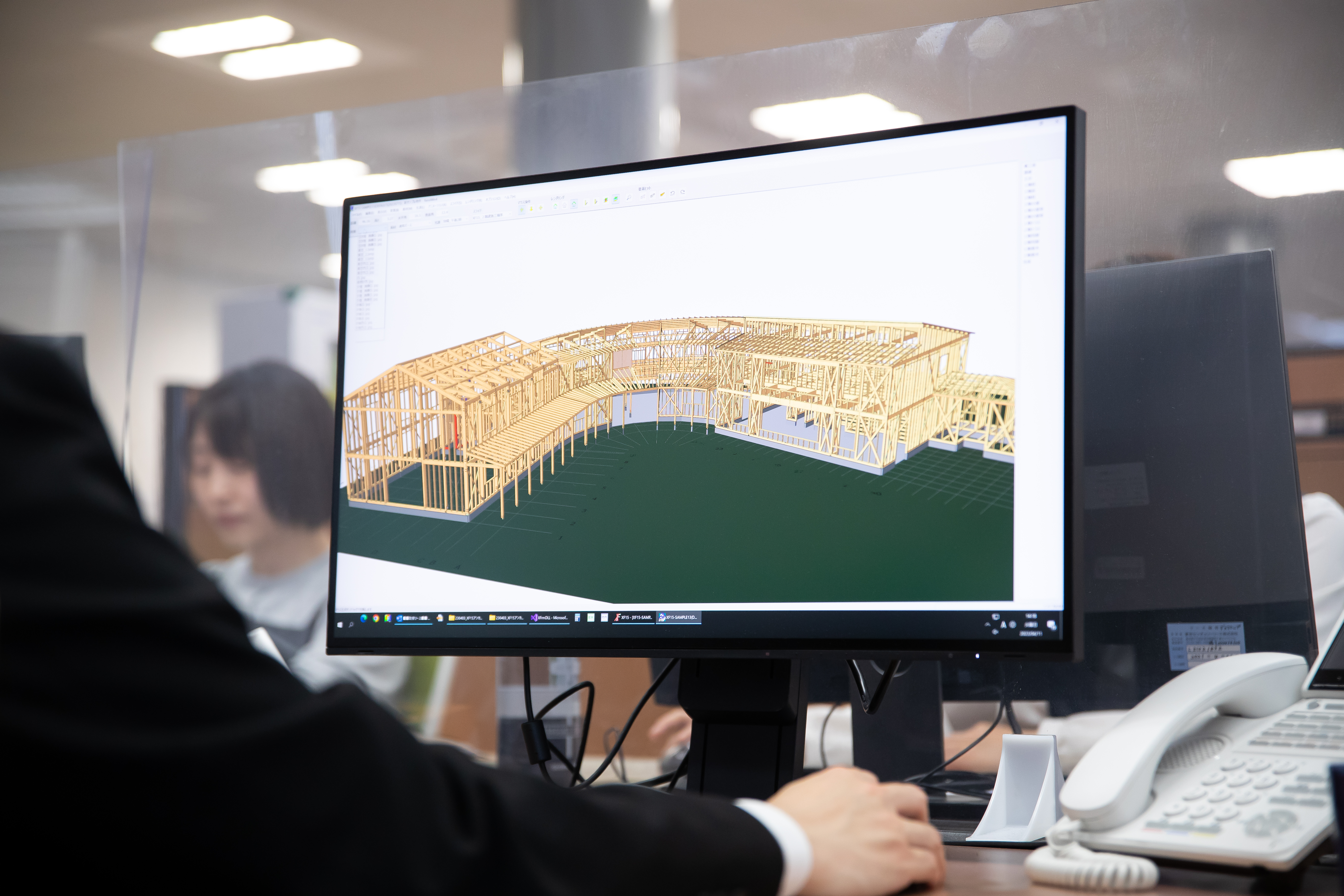 CADの鮮明な3Dパース表示