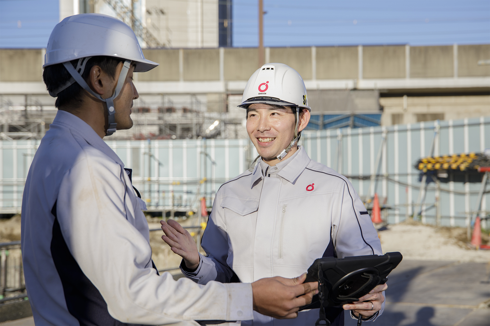 現場での確認(施工管理職)
