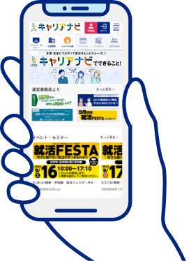 携帯からみたサイトの表示イメージ画像